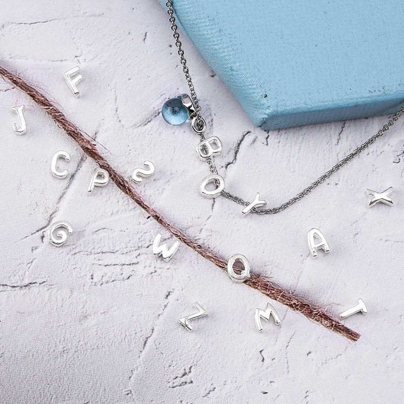 925 Sterling Silver Alphabet Letter Charms – A to Z Initials