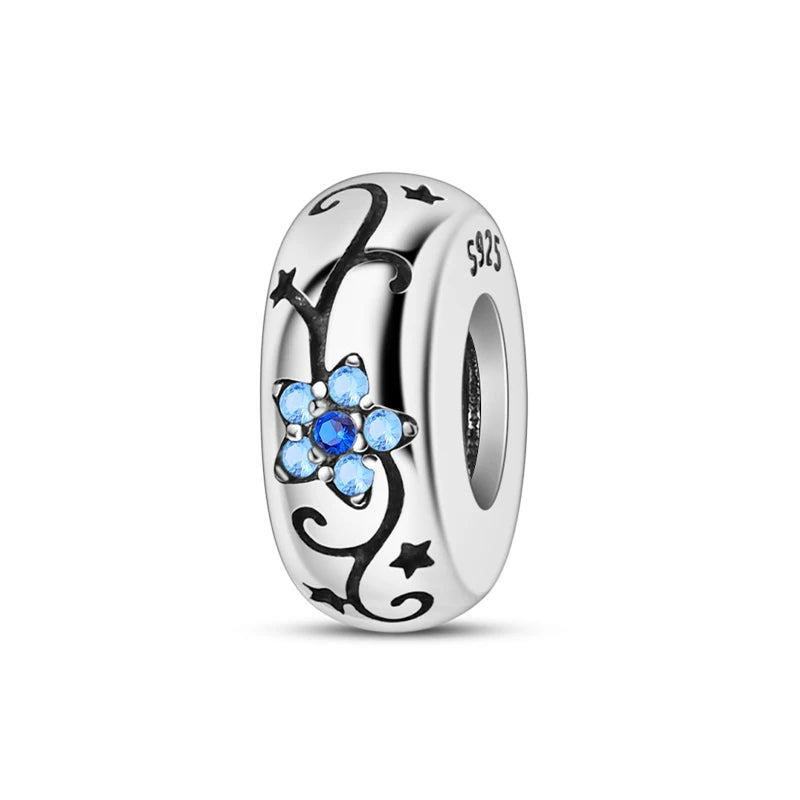 925 Sterling Silver Colorful Bead Charms – Fits Pandora Bracelets