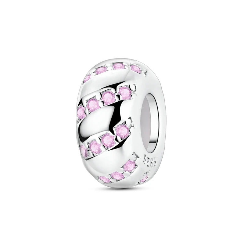 925 Sterling Silver Colorful Bead Charms – Fits Pandora Bracelets