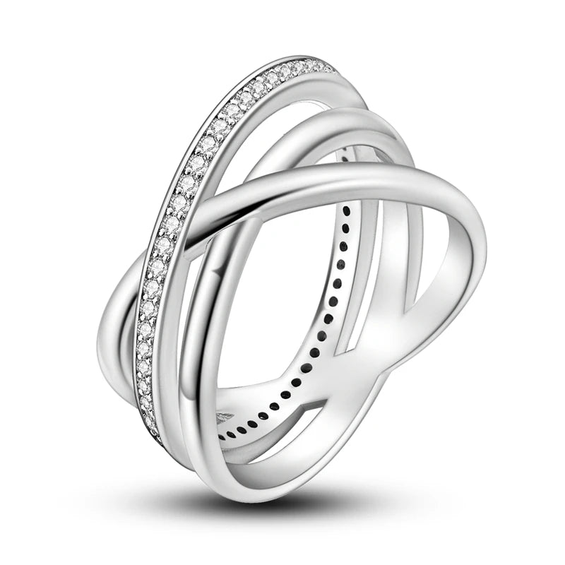 925 Sterling Silver Women’s Rings – Elegant Cubic Zirconia Designs, Multiple Styles & Sizes
