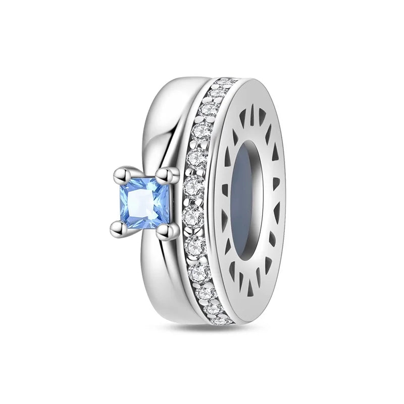 925 Sterling Silver Colorful Bead Charms – Fits Pandora Bracelets