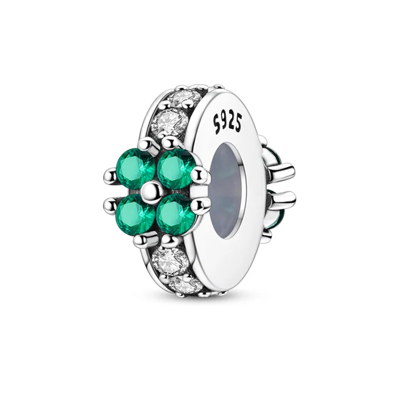 925 Sterling Silver Colorful Bead Charms – Fits Pandora Bracelets