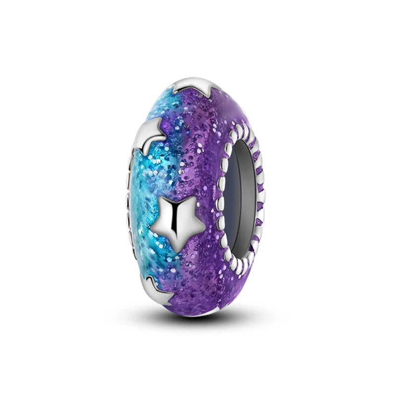 925 Sterling Silver Colorful Bead Charms – Fits Pandora Bracelets