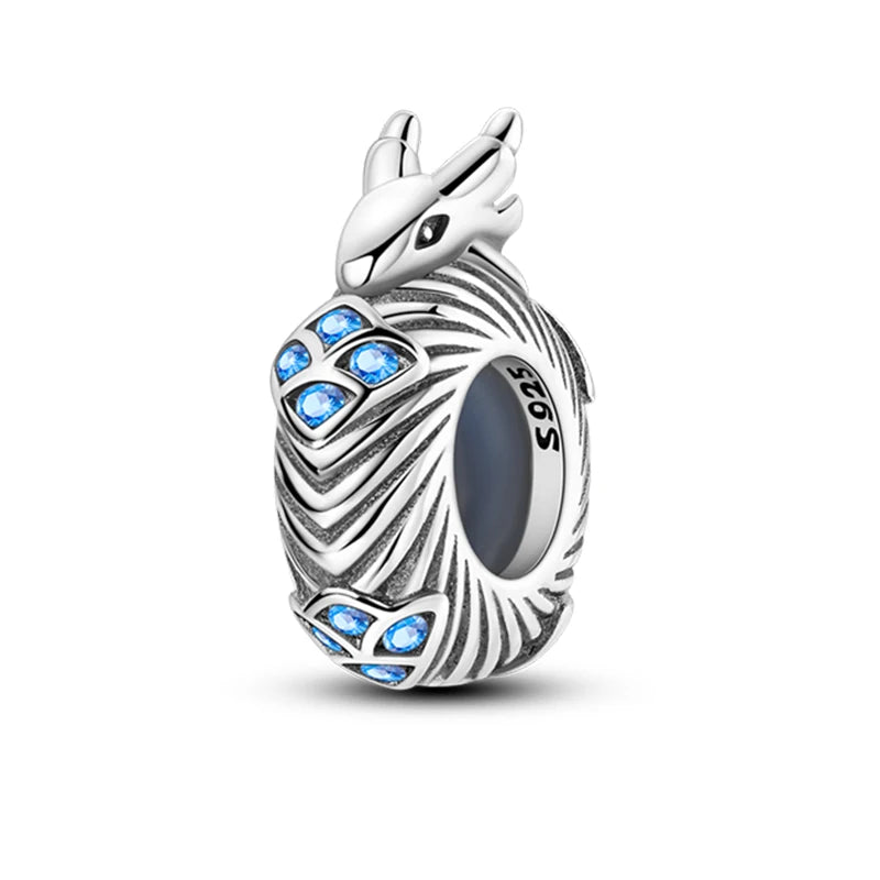 925 Sterling Silver Colorful Bead Charms – Fits Pandora Bracelets