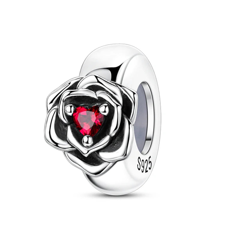 925 Sterling Silver Colorful Bead Charms – Fits Pandora Bracelets