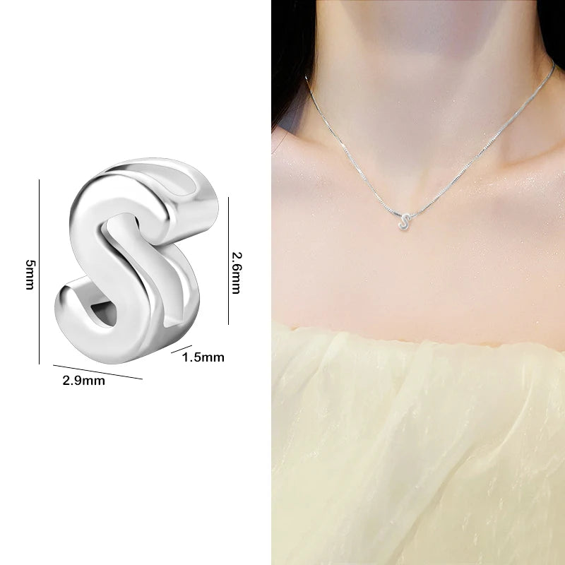 925 Sterling Silver Alphabet Letter Charms – A to Z Initials
