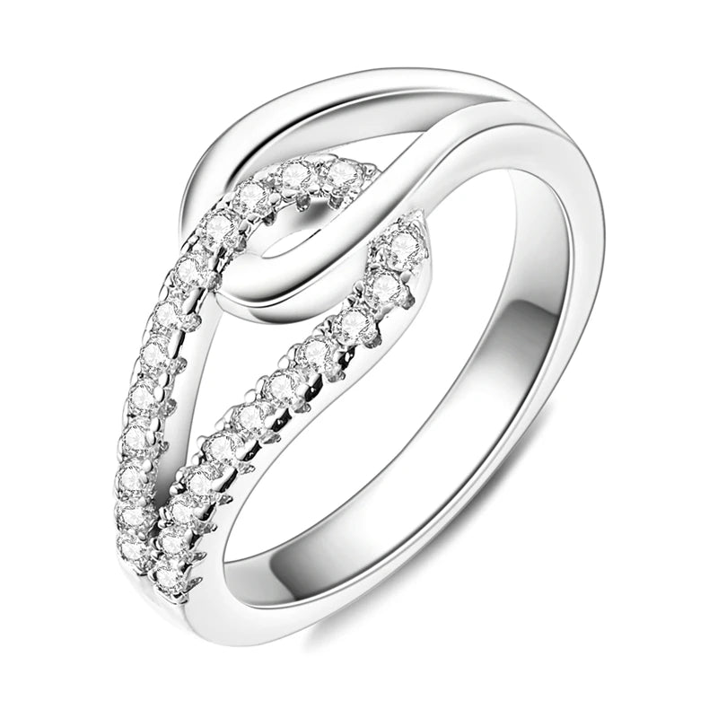 925 Sterling Silver Women’s Rings – Elegant Cubic Zirconia Designs, Multiple Styles & Sizes