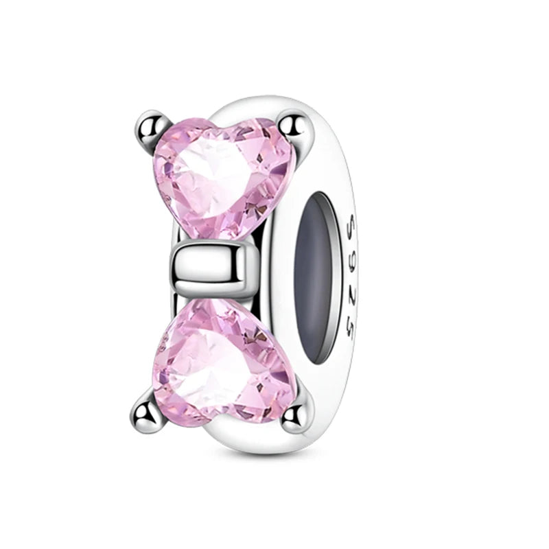 925 Sterling Silver Colorful Bead Charms – Fits Pandora Bracelets
