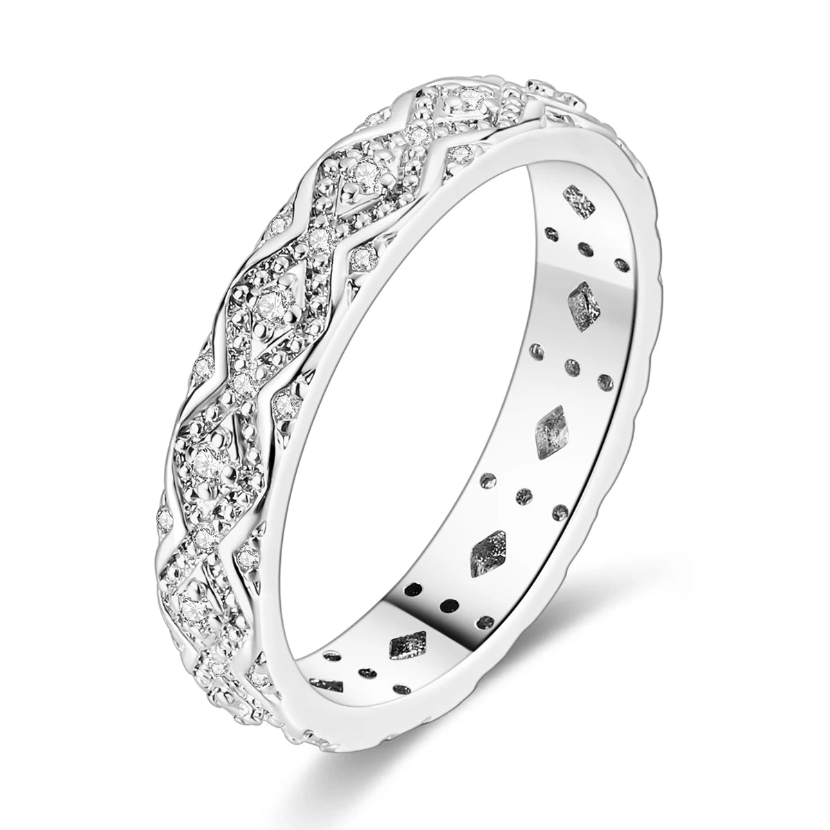 925 Sterling Silver Women’s Rings – Elegant Cubic Zirconia Designs, Multiple Styles & Sizes