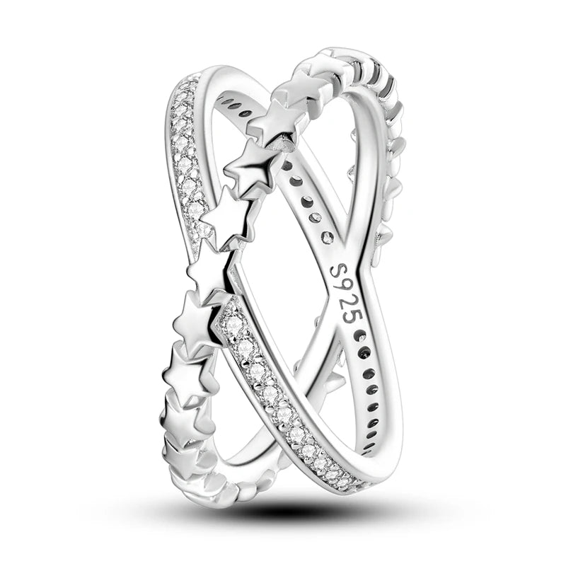 925 Sterling Silver Women’s Rings – Elegant Cubic Zirconia Designs, Multiple Styles & Sizes