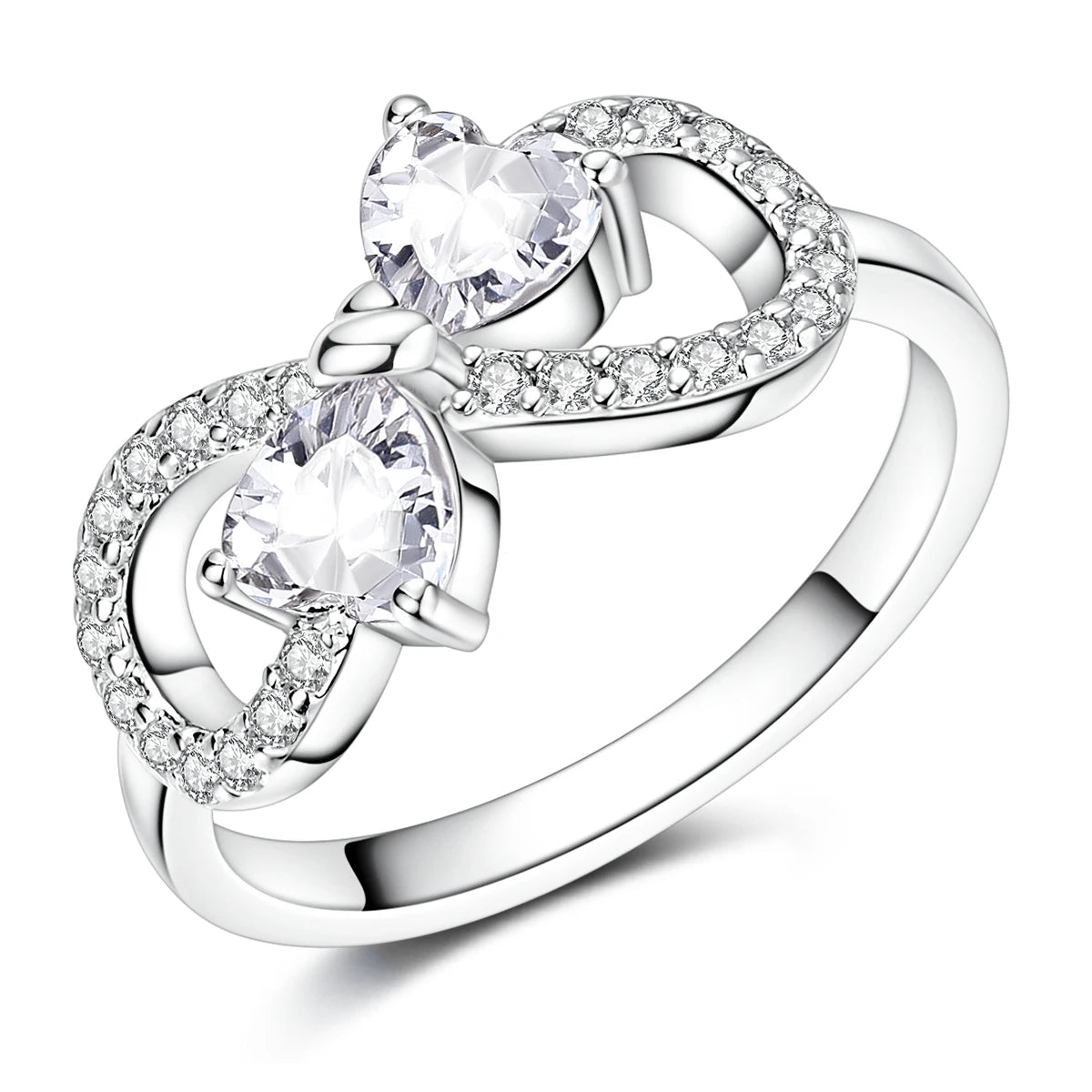 925 Sterling Silver Women’s Rings – Elegant Cubic Zirconia Designs, Multiple Styles & Sizes