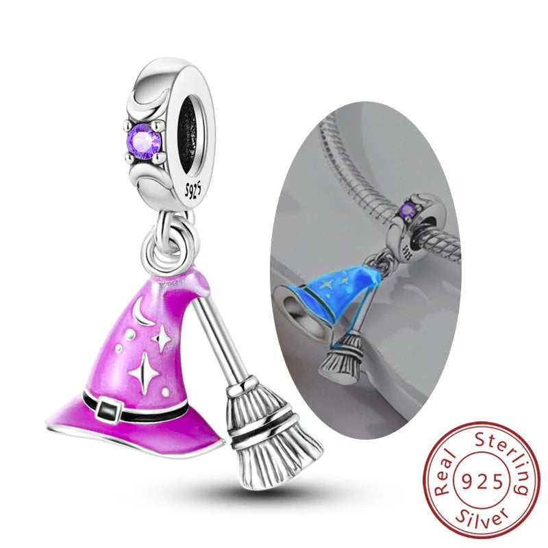 925 Sterling Silver Pink Charm Collection