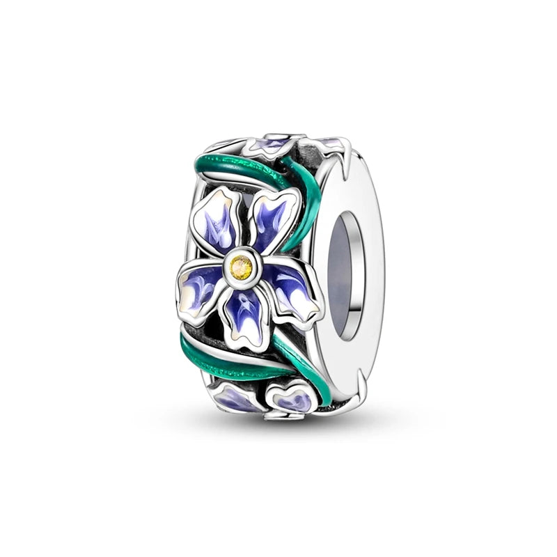 925 Sterling Silver Colorful Bead Charms – Fits Pandora Bracelets