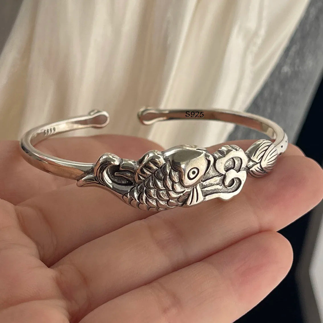 925 Sterling Silver Bohemian Flower & Charm Bracelet Set – Vintage Stackable Design