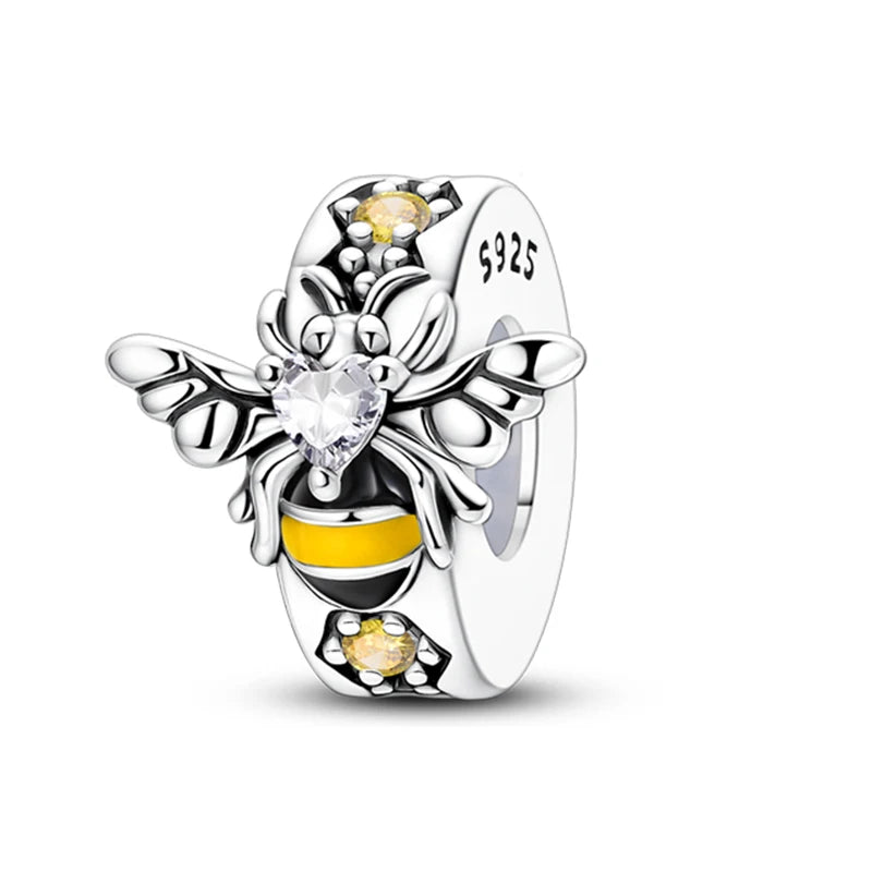 925 Sterling Silver Colorful Bead Charms – Fits Pandora Bracelets