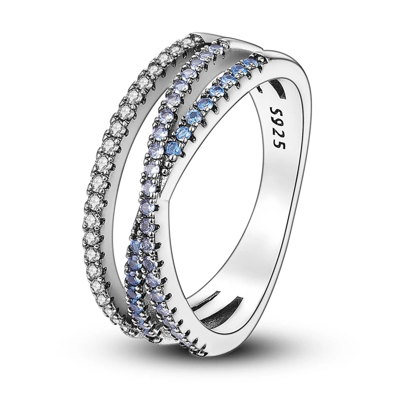 925 Sterling Silver Women’s Rings – Elegant Cubic Zirconia Designs, Multiple Styles & Sizes