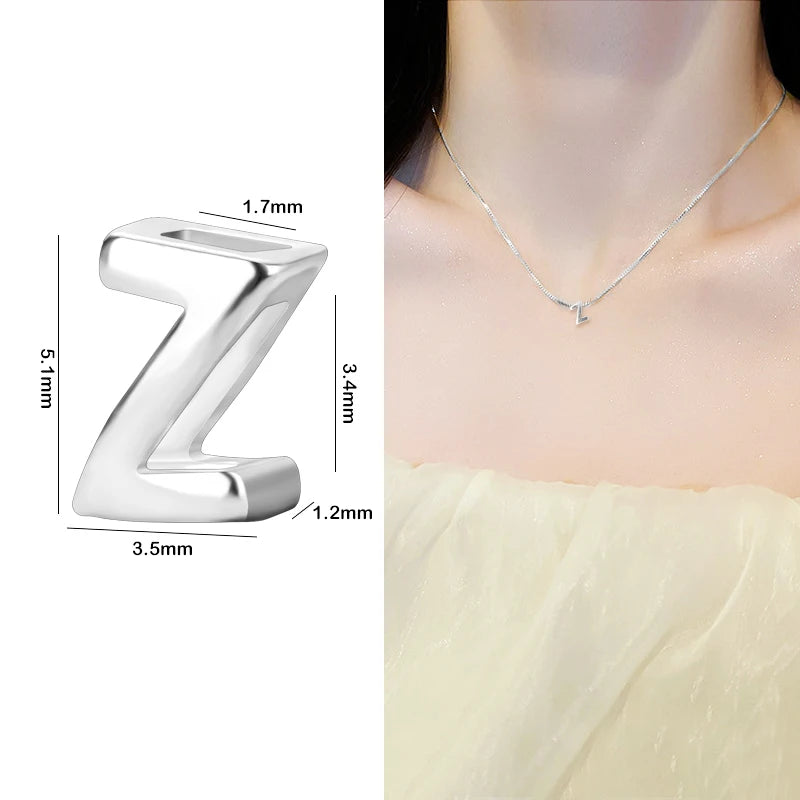925 Sterling Silver Alphabet Letter Charms – A to Z Initials