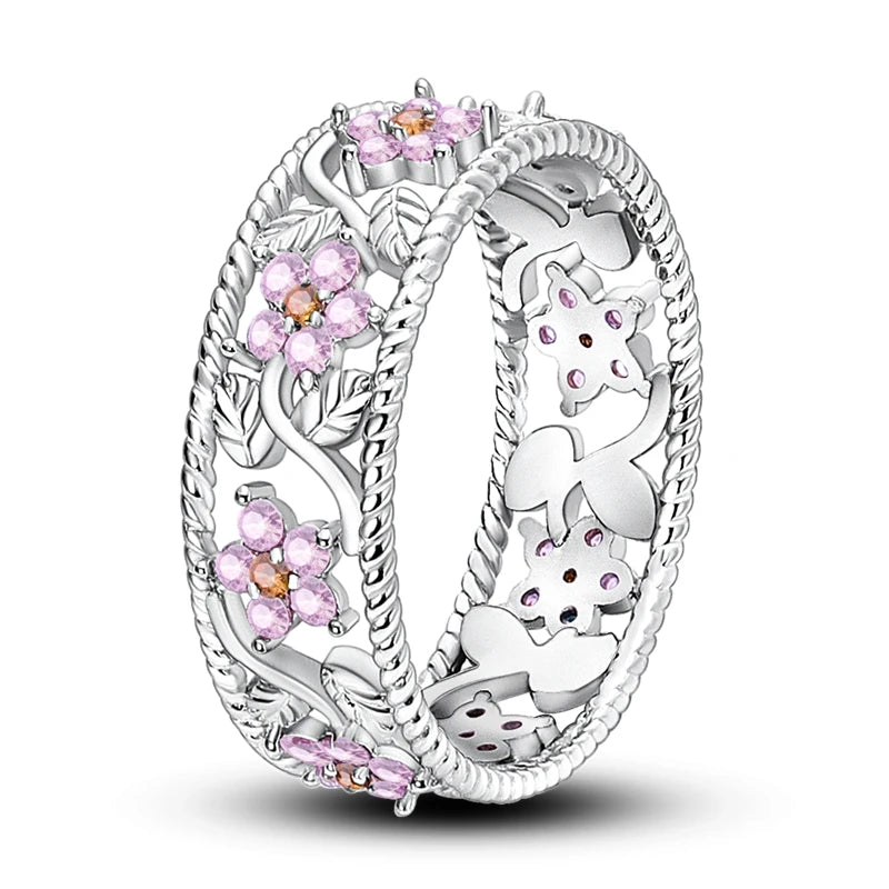 925 Sterling Silver Women’s Rings – Elegant Cubic Zirconia Designs, Multiple Styles & Sizes