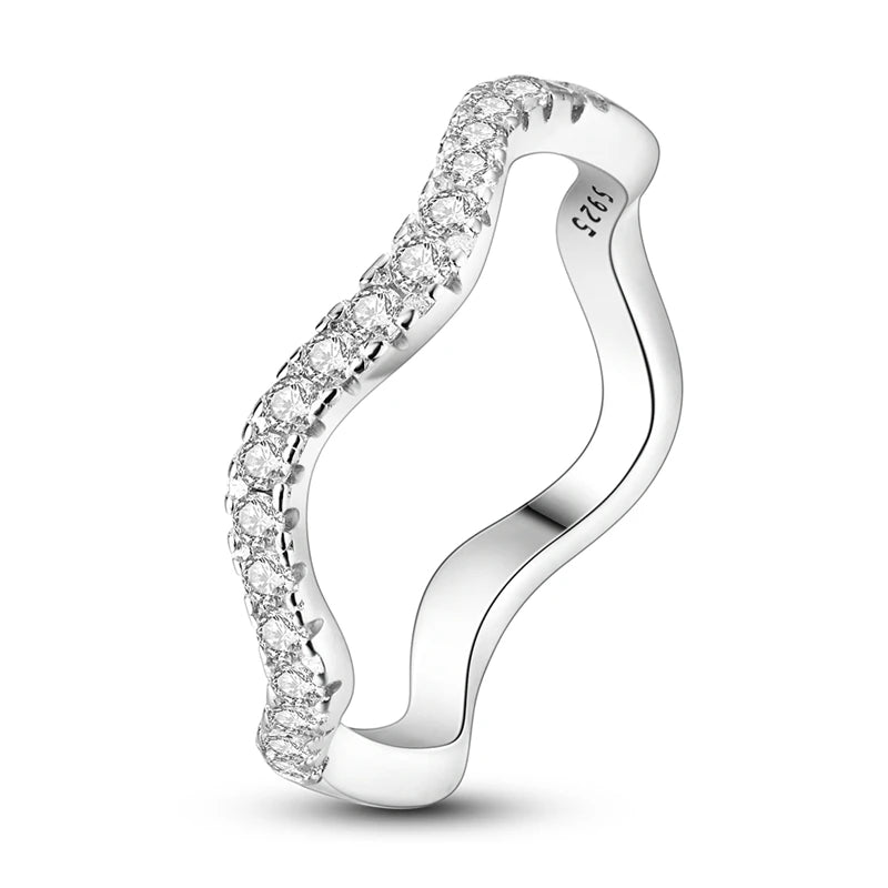925 Sterling Silver Women’s Rings – Elegant Cubic Zirconia Designs, Multiple Styles & Sizes