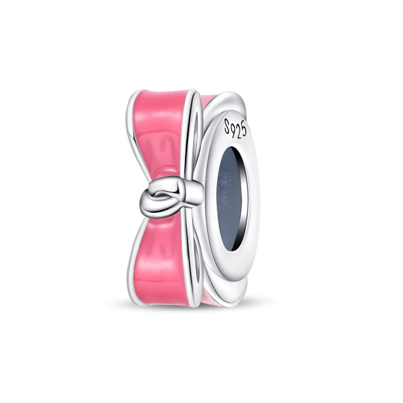 925 Sterling Silver Colorful Bead Charms – Fits Pandora Bracelets