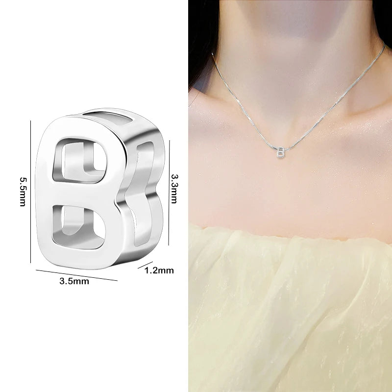 925 Sterling Silver Alphabet Letter Charms – A to Z Initials