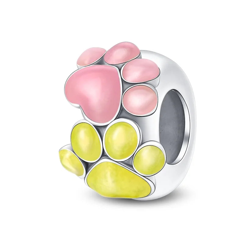 925 Sterling Silver Colorful Bead Charms – Fits Pandora Bracelets