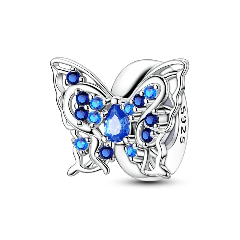 925 Sterling Silver Colorful Bead Charms – Fits Pandora Bracelets