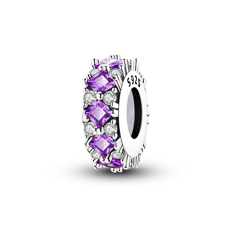925 Sterling Silver Colorful Bead Charms – Fits Pandora Bracelets