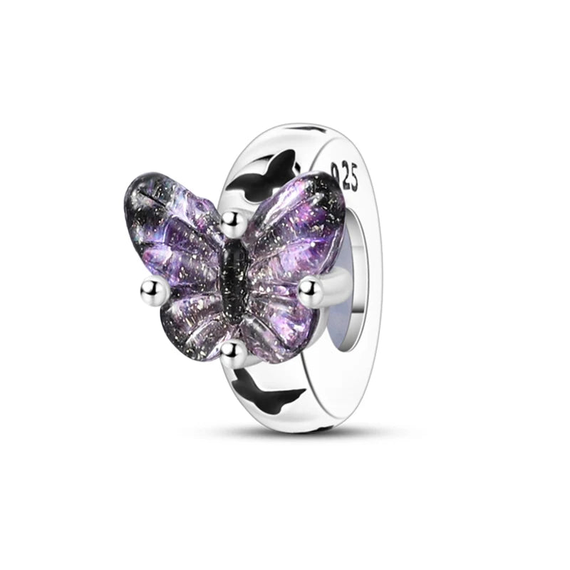 925 Sterling Silver Colorful Bead Charms – Fits Pandora Bracelets