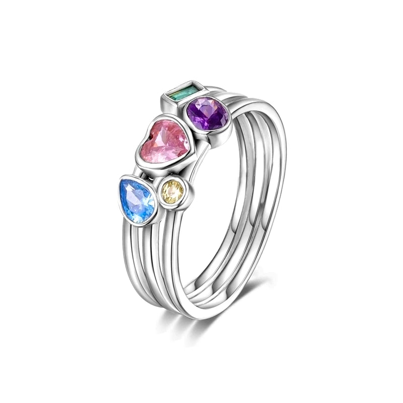 925 Sterling Silver Women’s Rings – Elegant Cubic Zirconia Designs, Multiple Styles & Sizes