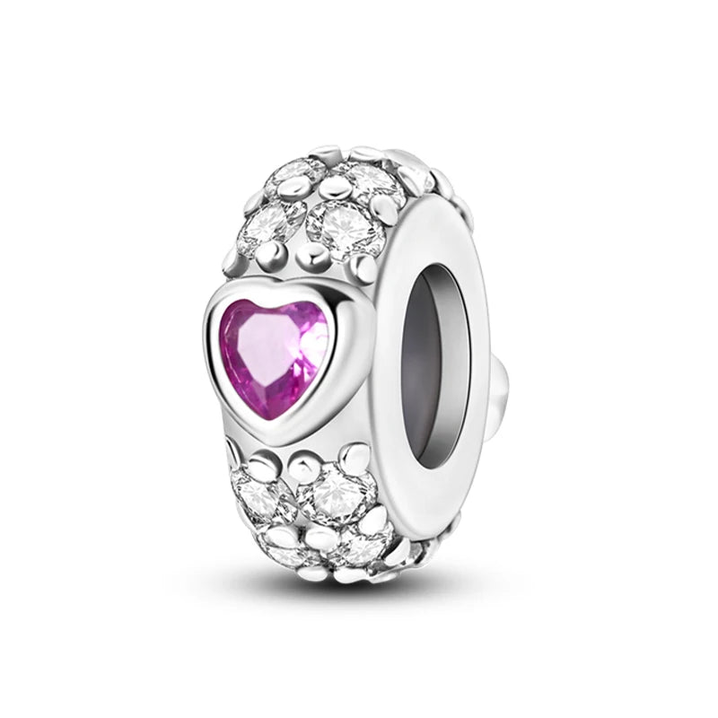 925 Sterling Silver Colorful Bead Charms – Fits Pandora Bracelets