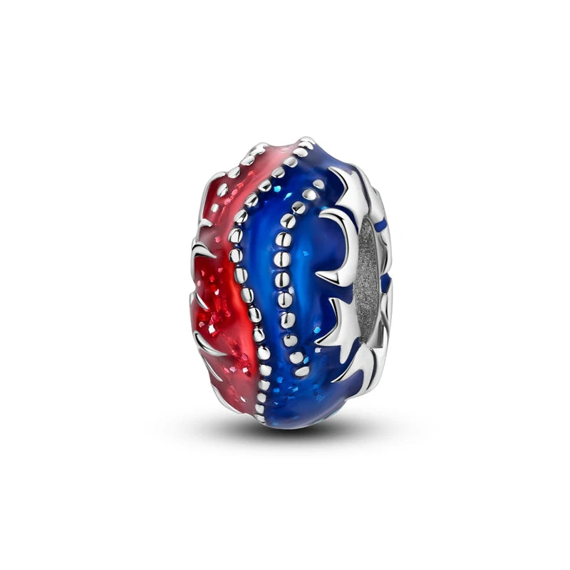 925 Sterling Silver Colorful Bead Charms – Fits Pandora Bracelets