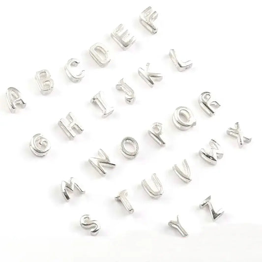 925 Sterling Silver Alphabet Letter Charms – A to Z Initials