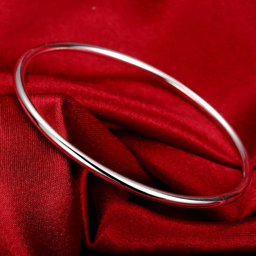 925 Sterling Silver Bracelet – Trendy, Elegant Adjustable Cuff / Bangle Design